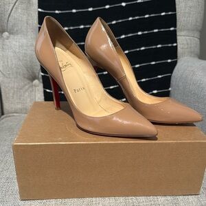 Christian Louboutin Nude Patent Leather Heels